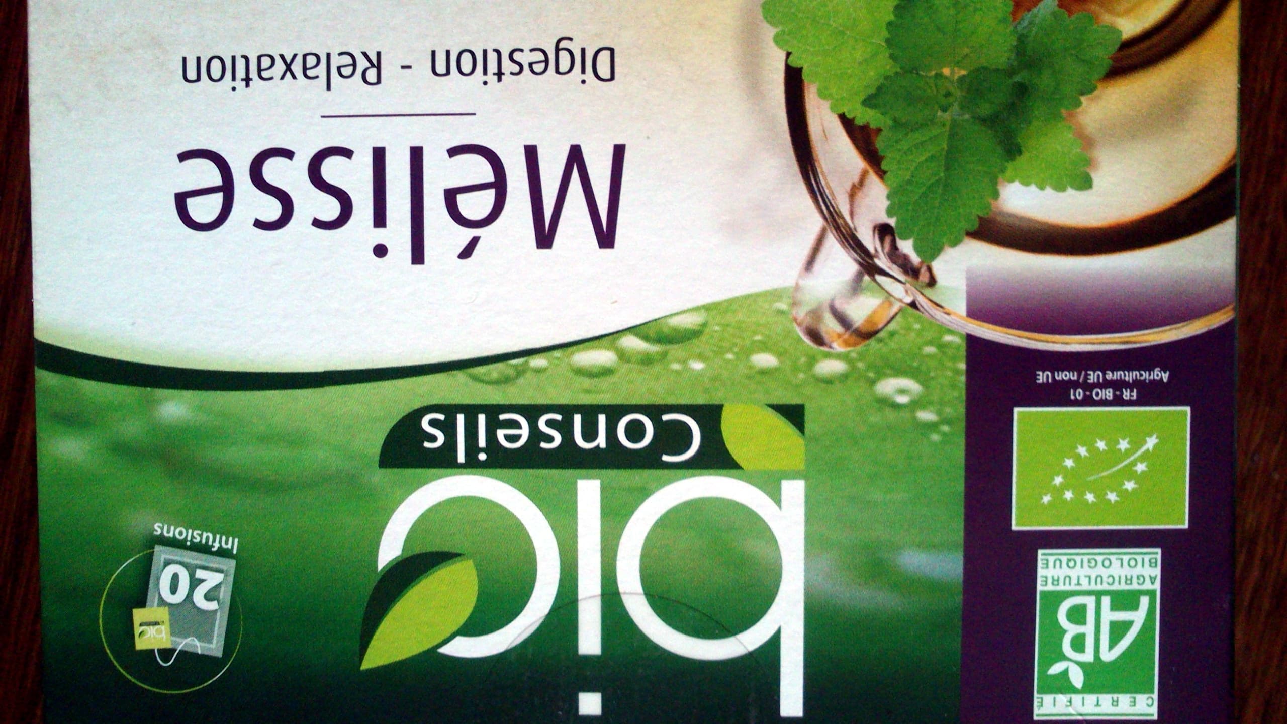 Bio Conseils Infusion Mélisse (Digestion, Relaxation) - Bio Conseils packshot