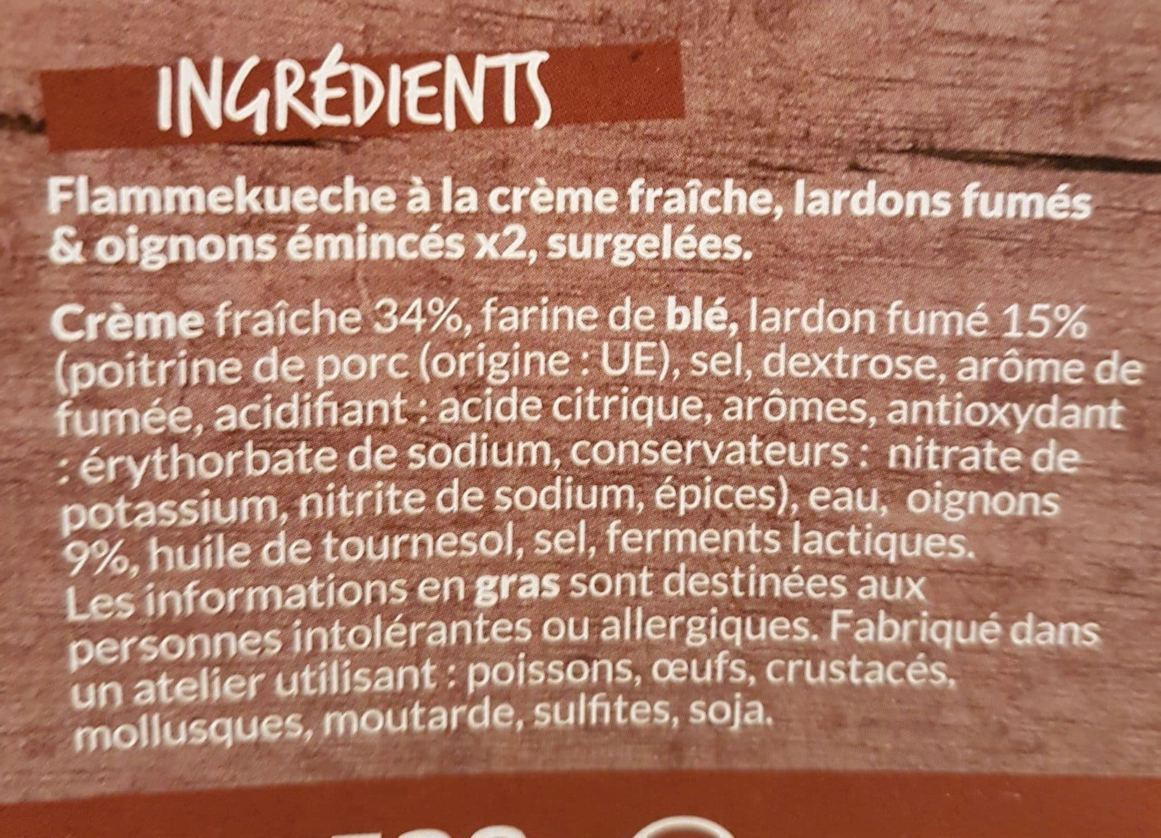 Maître Pierre Flammkueches Maitre Pierre Alsacienne creme fraiche packshot