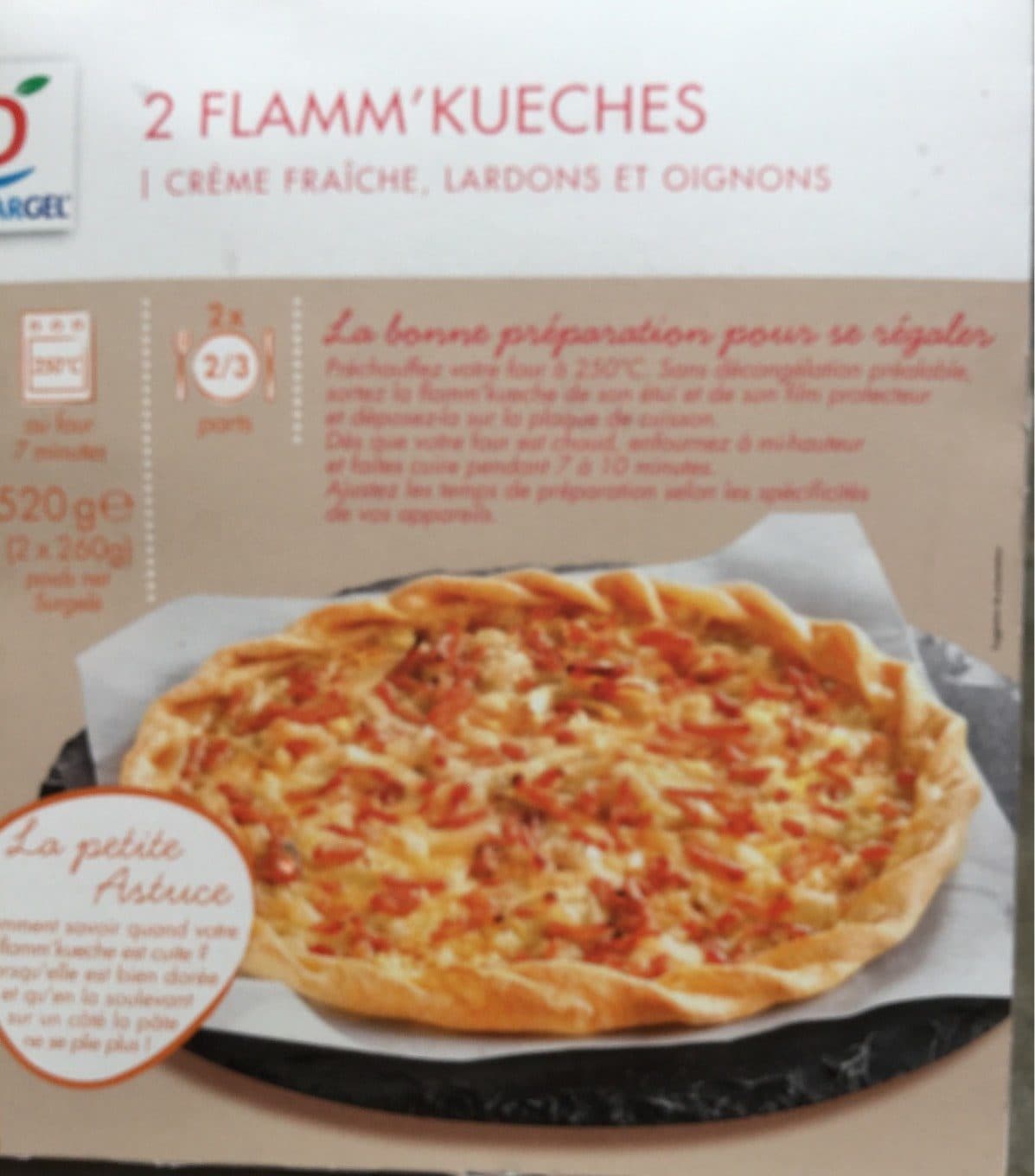 Toupargel Flamm'kueche packshot
