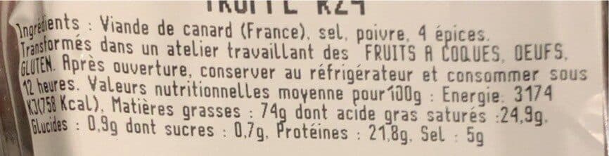 La Truffe Périgourdine Fritons sec de canard packshot