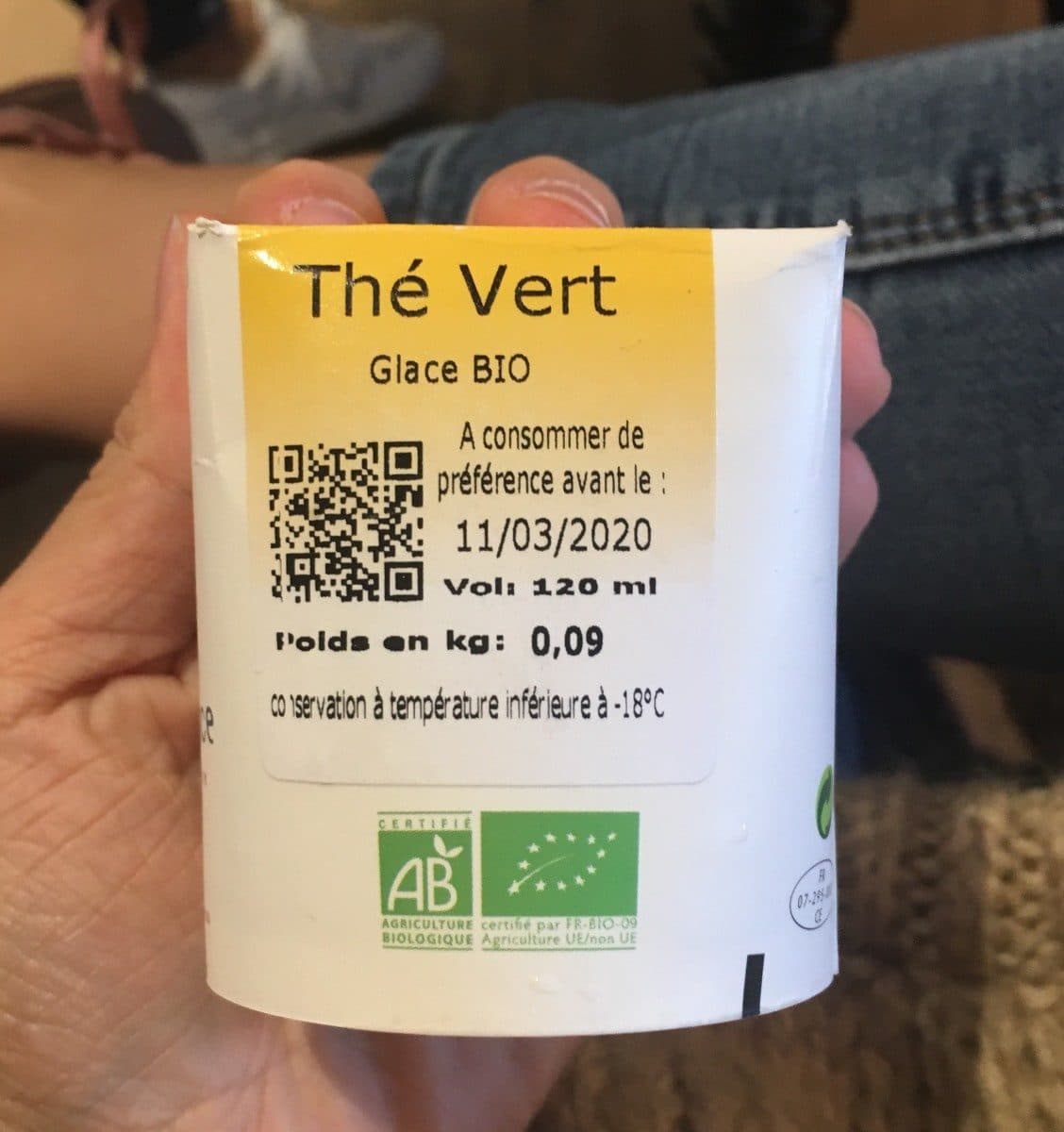 Terre Adélice Glace bio thé vert packshot