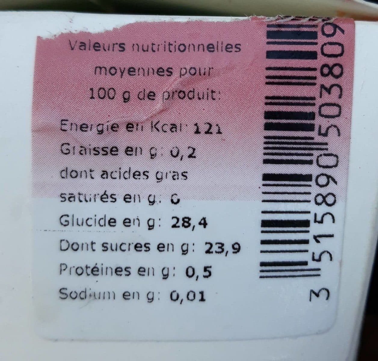 Terre adelice SORBET FRAISE packshot