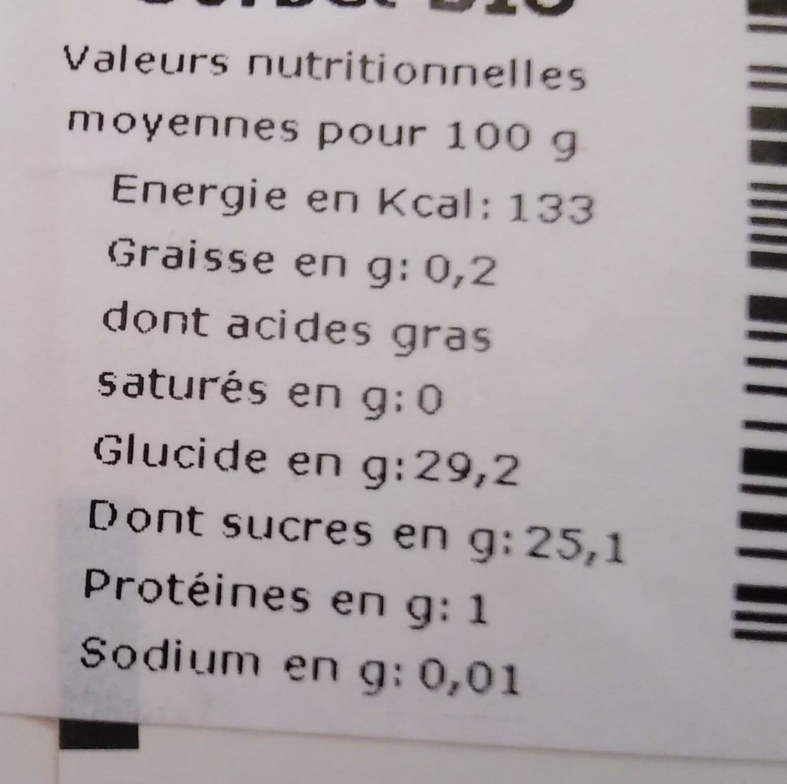 Terre Adélice Framboise sorbet BIO packshot