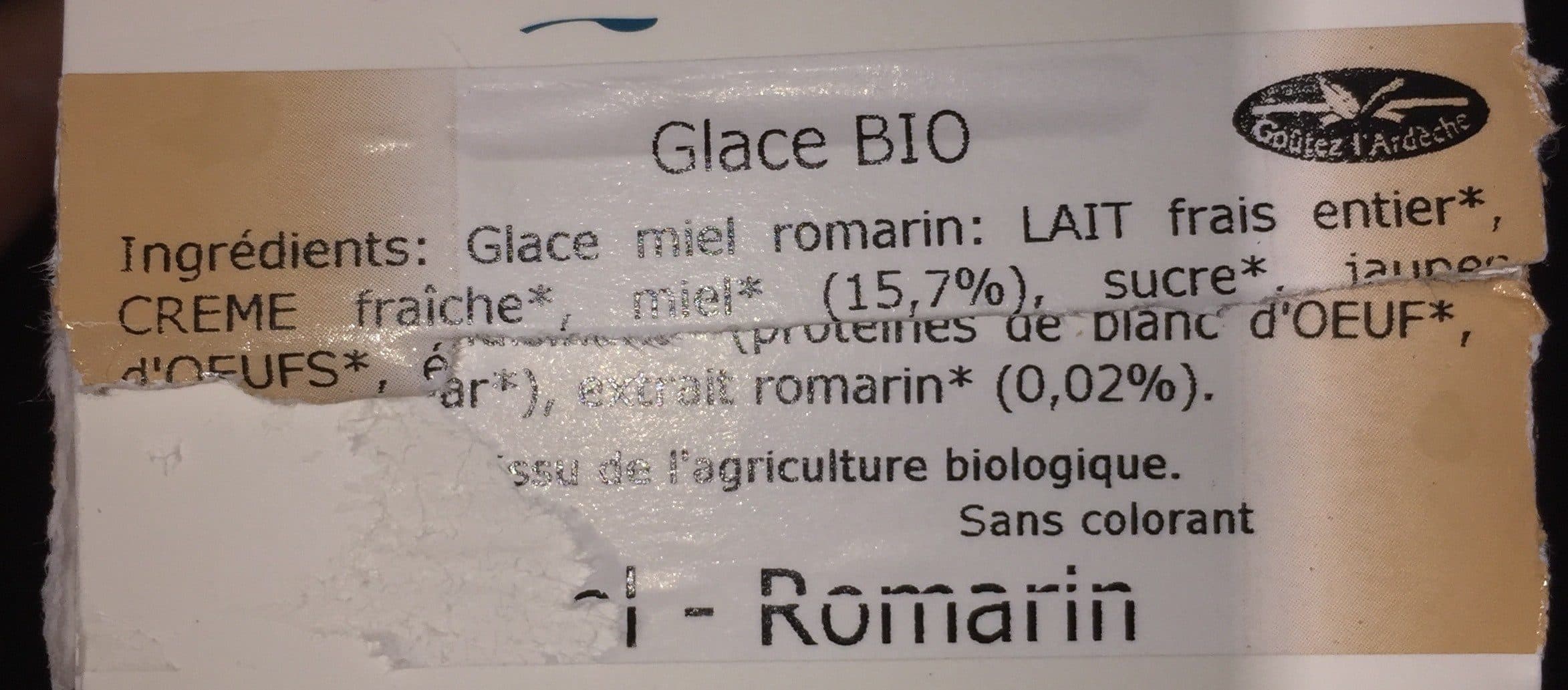 Terre Adélice Glace Miel - Romarin packshot