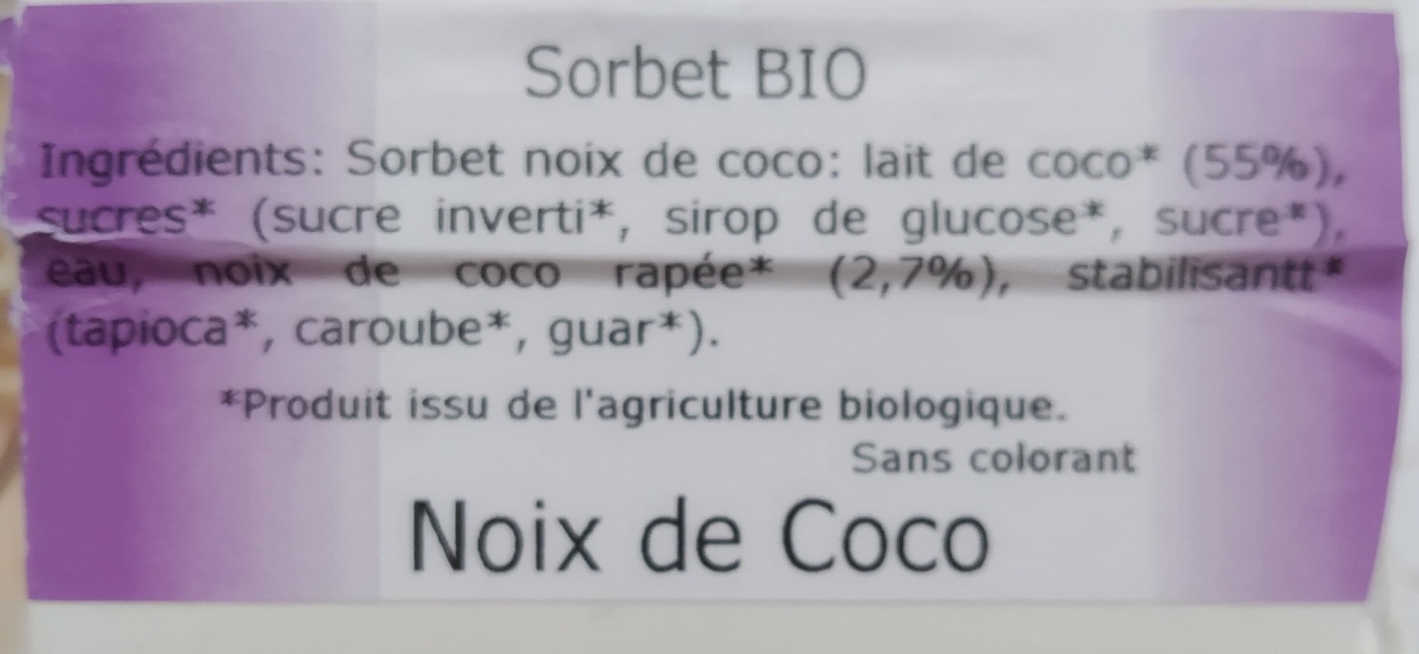 Terre Adelice Sorbet bio noix de coco packshot
