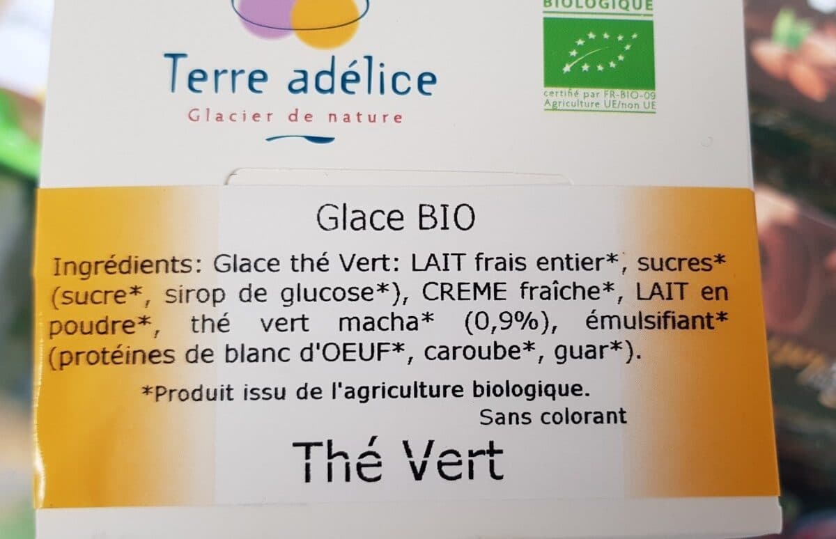 Terre Adélice Glace thé vert matcha 500ml packshot