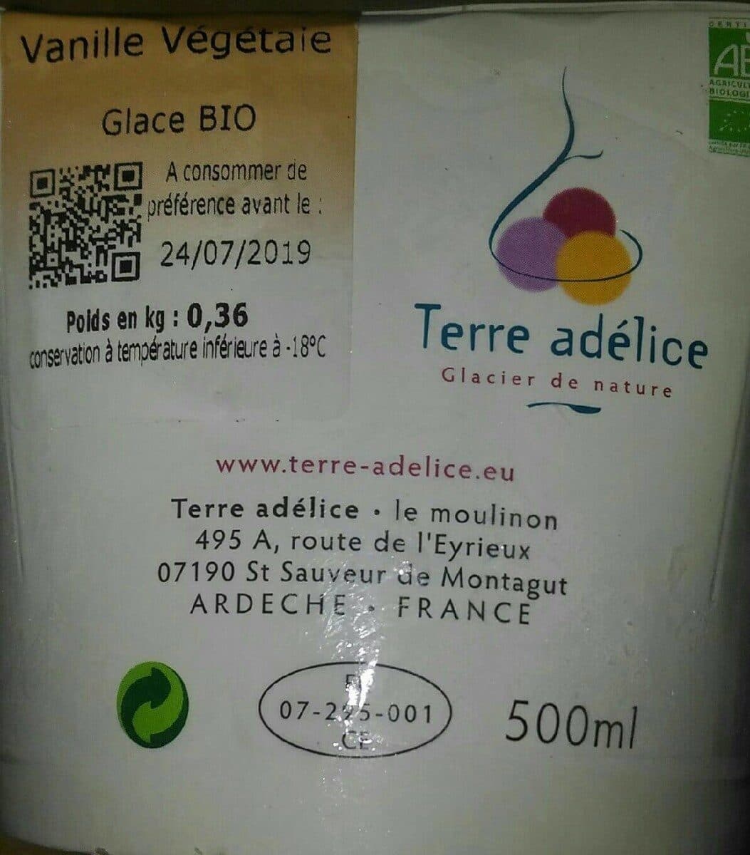 Terre adélice Vanille végétale packshot