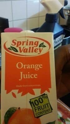 Spring valley Jus d'orange 100% jus packshot