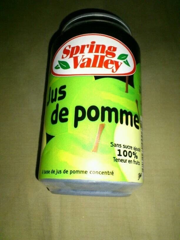 Spring valley Jus De Pomme Canette 33cl packshot