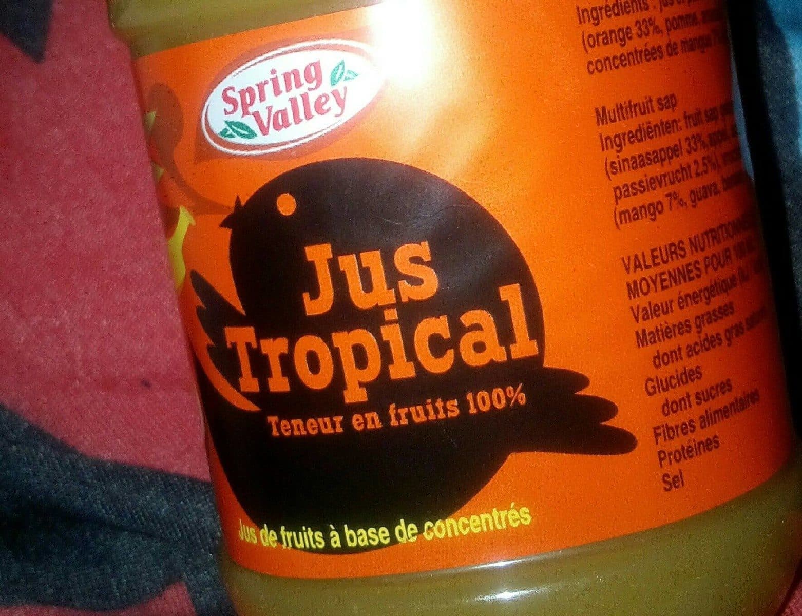 Spring Valley Jus tropical packshot