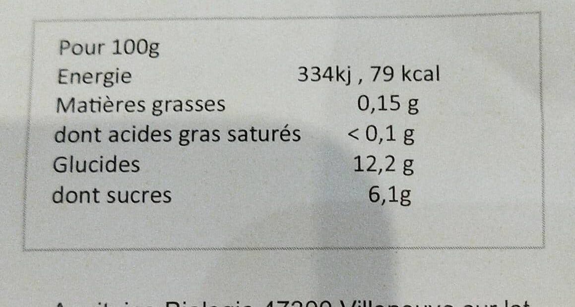 Aquibio Patates douces packshot