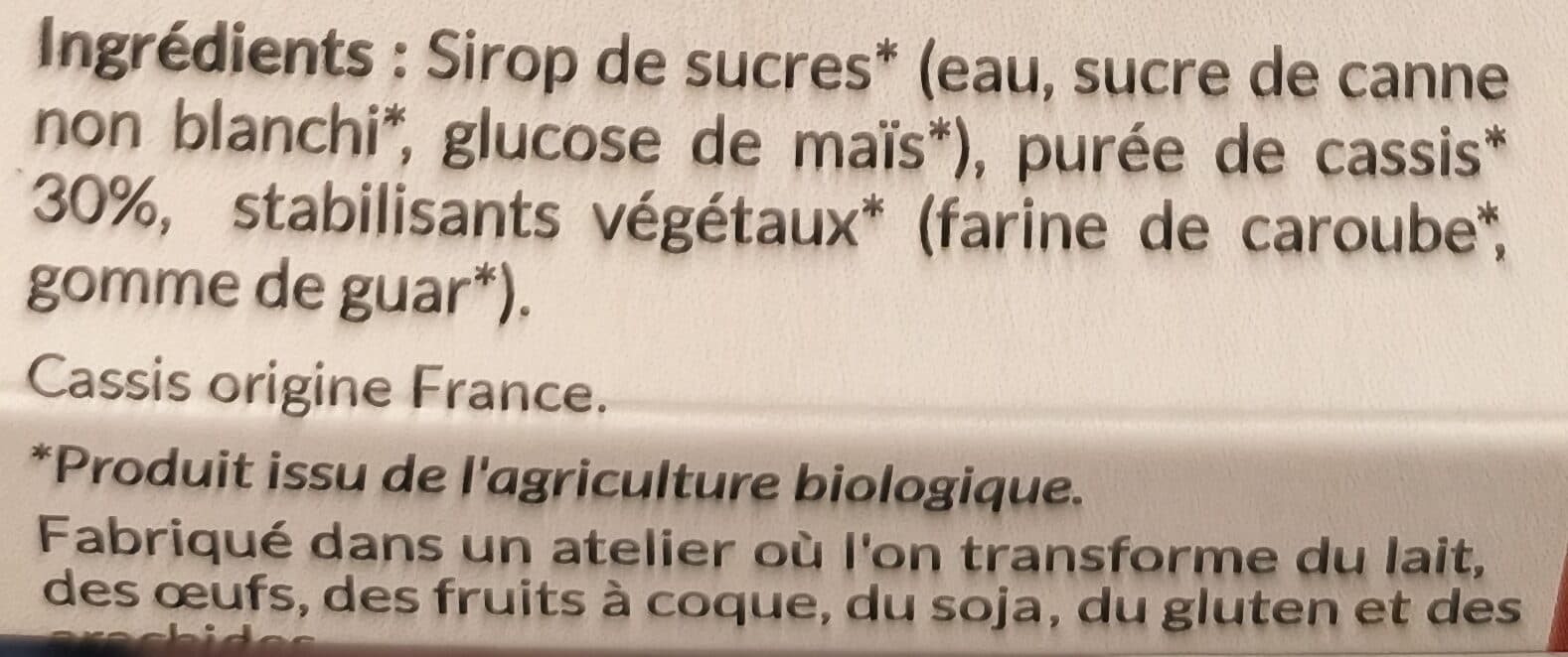 AquiBio Sorbet plein fruit cassis packshot