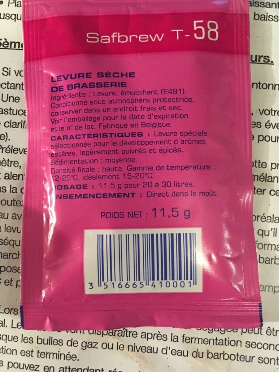 Open Food Facts LDC Safbrew T-58 11.5 None packshot