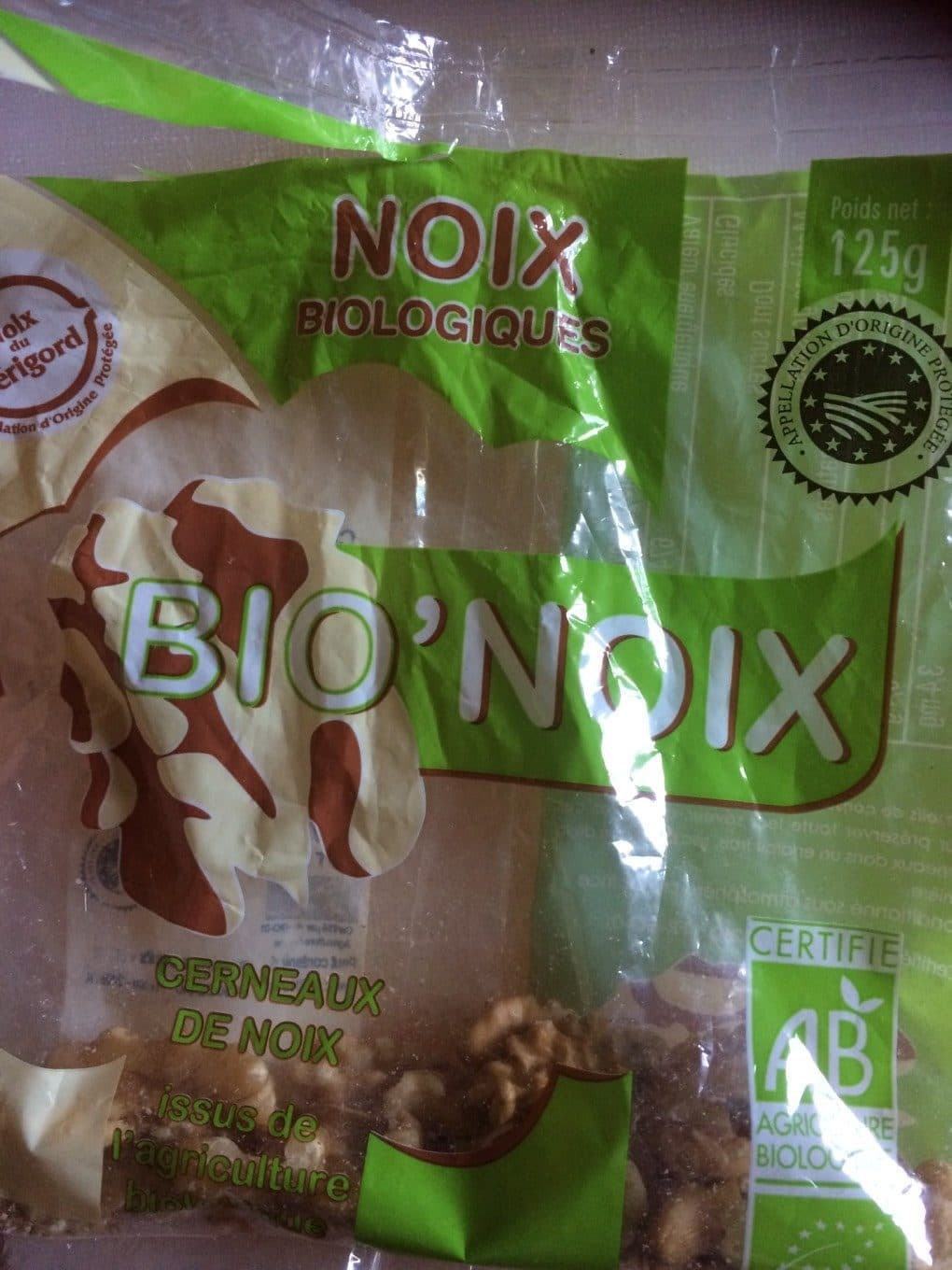 BIO'NOIX Noix biologiques packshot