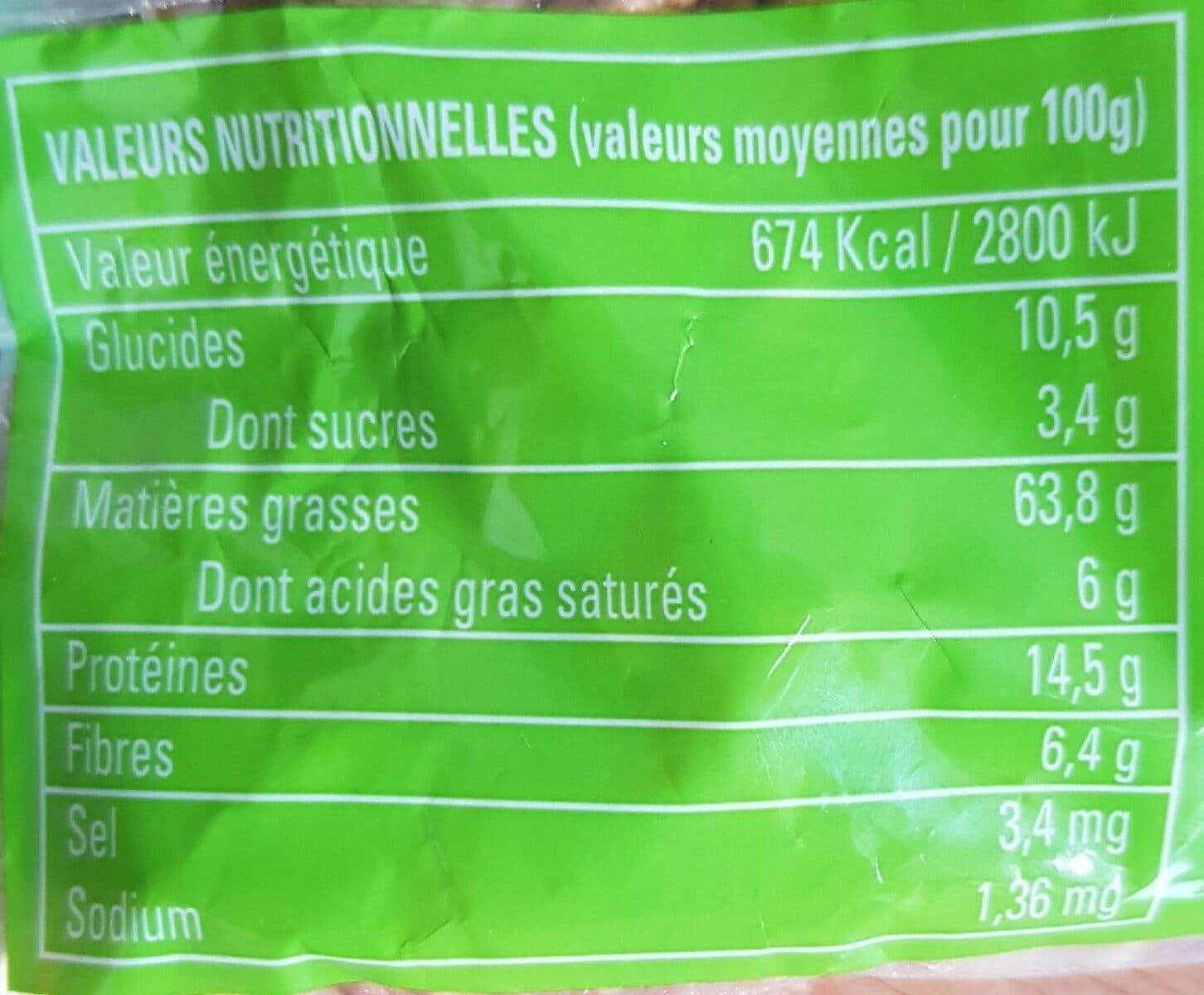BIO'NOIX Noix biologiques packshot