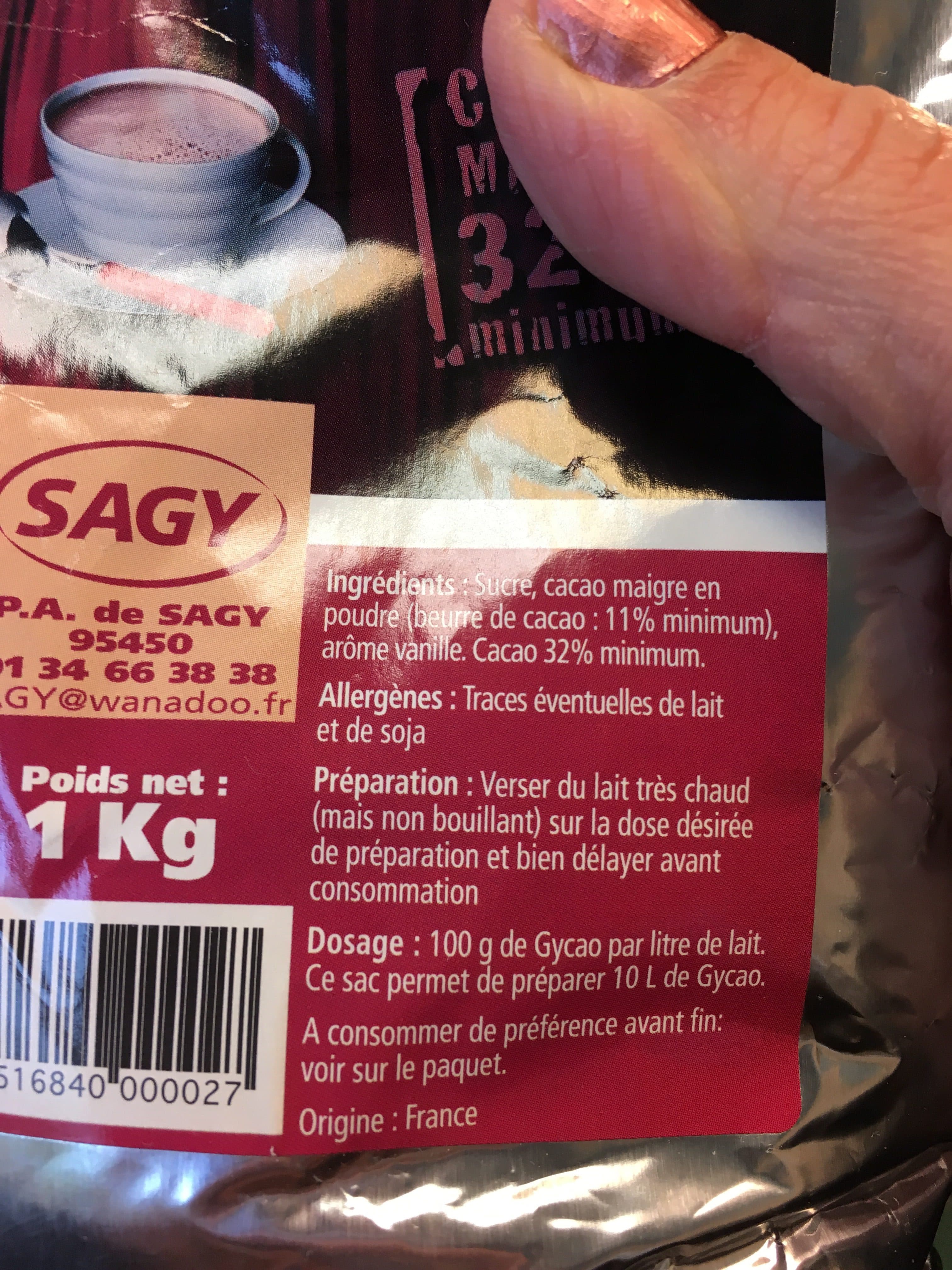 Gycao Chocolat En Poudre packshot