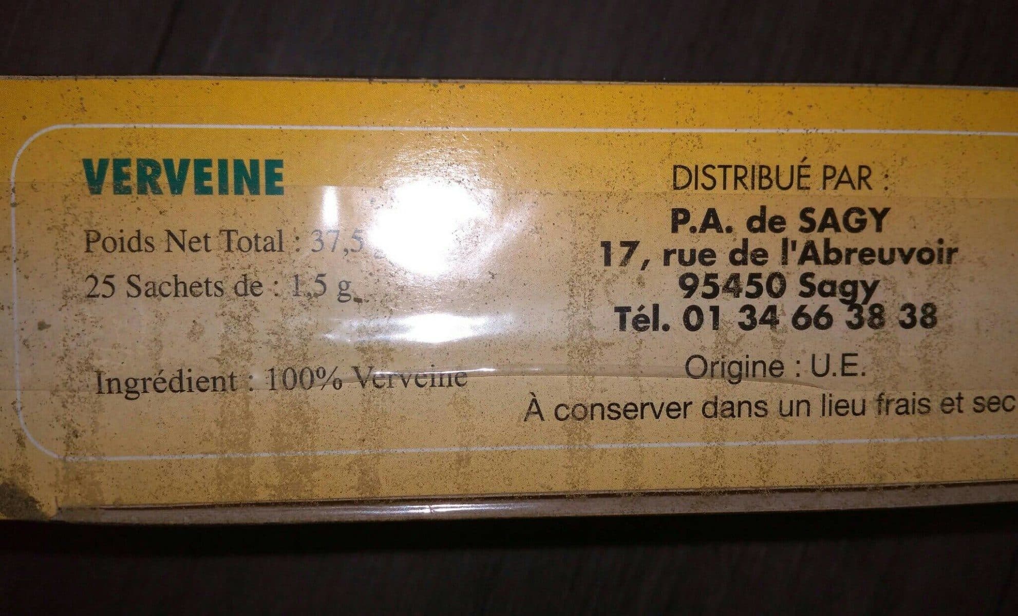 Open Food Facts Infusion Verveine packshot