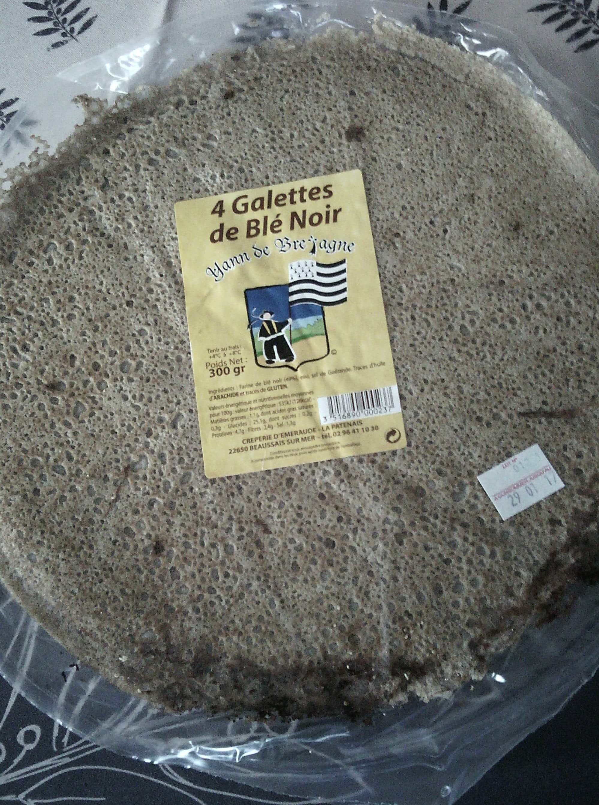 Yann de Bretagne 4 Galettes de Blé Noir packshot
