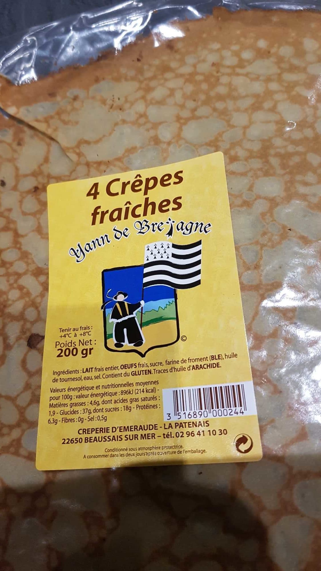 Creperie d emeraude Crepes fraiches 4 crepes packshot