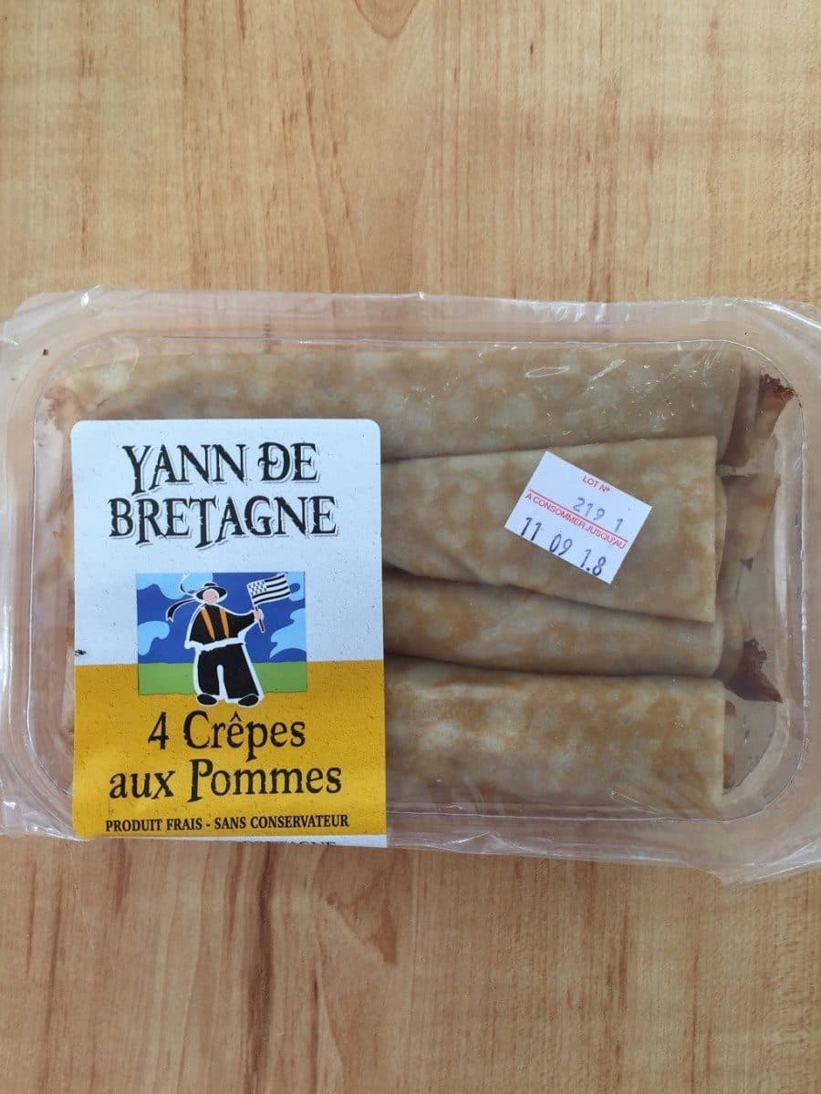 Yann de Bretagne Crêpes aux pommes packshot