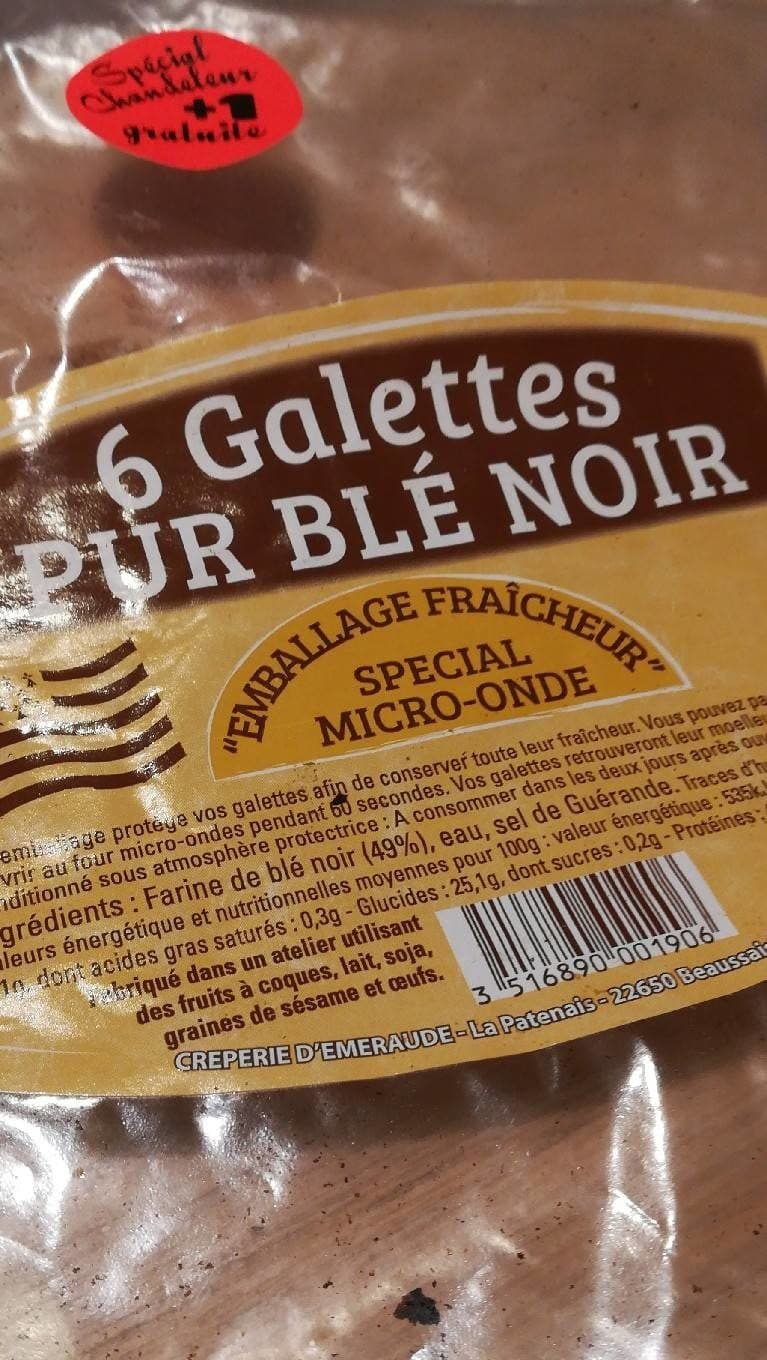Creperie Emeraude Galette de ble noir packshot