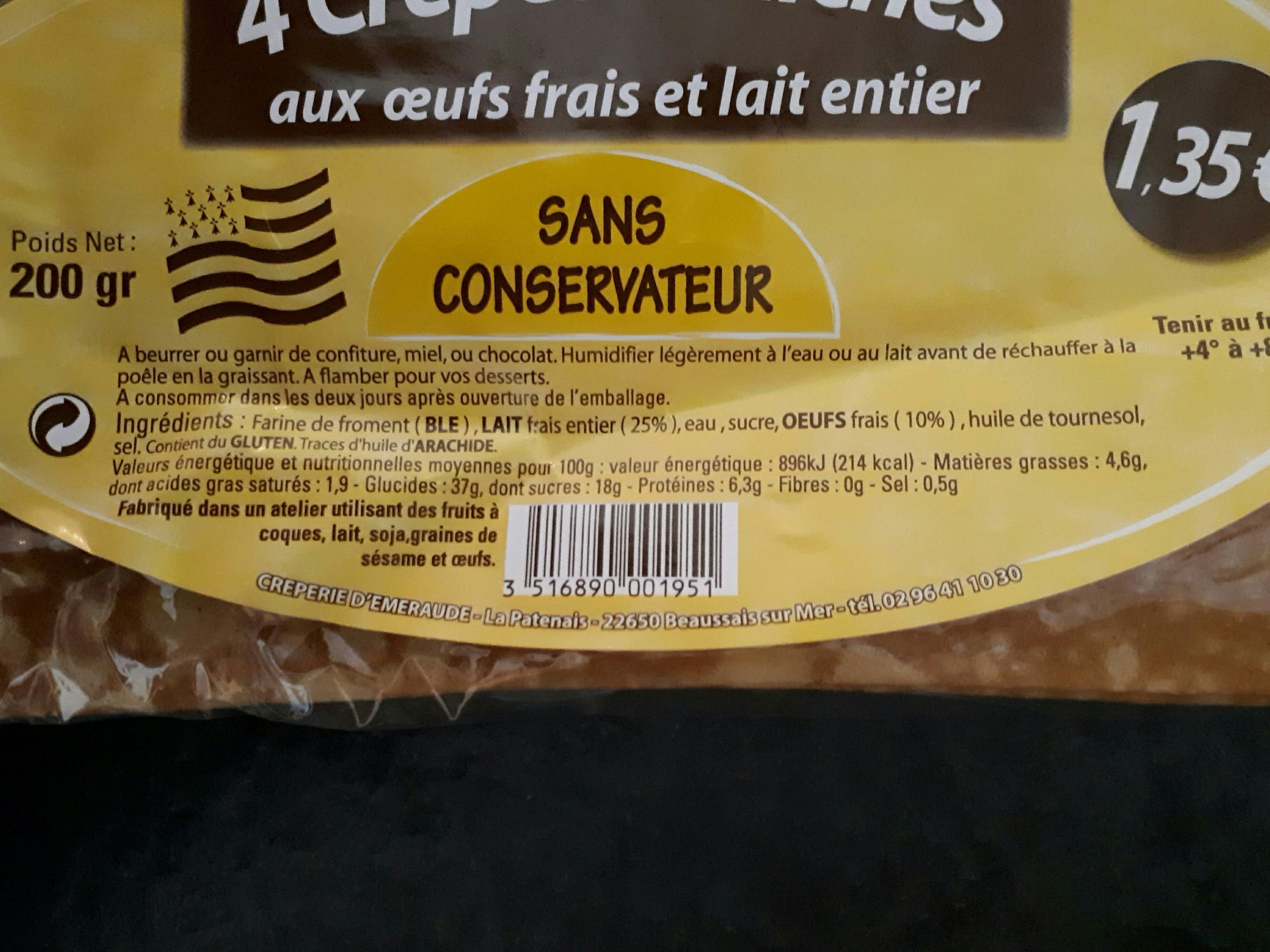 Crêperie D'Emeraude Crêpes fraîches packshot