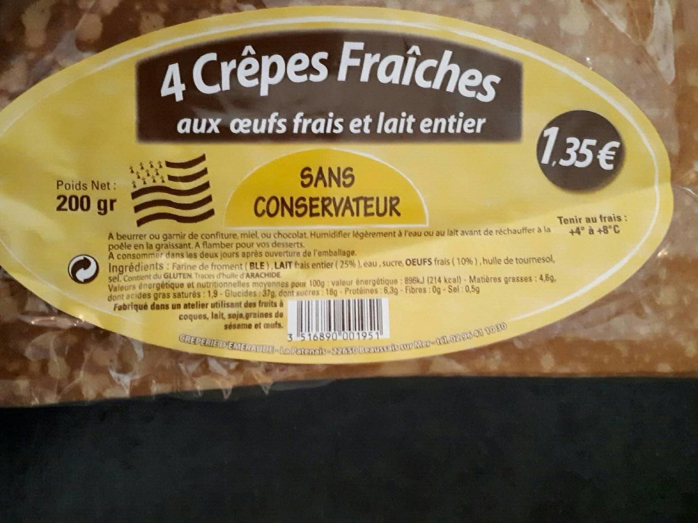 Crêperie D'Emeraude Crêpes fraîches packshot