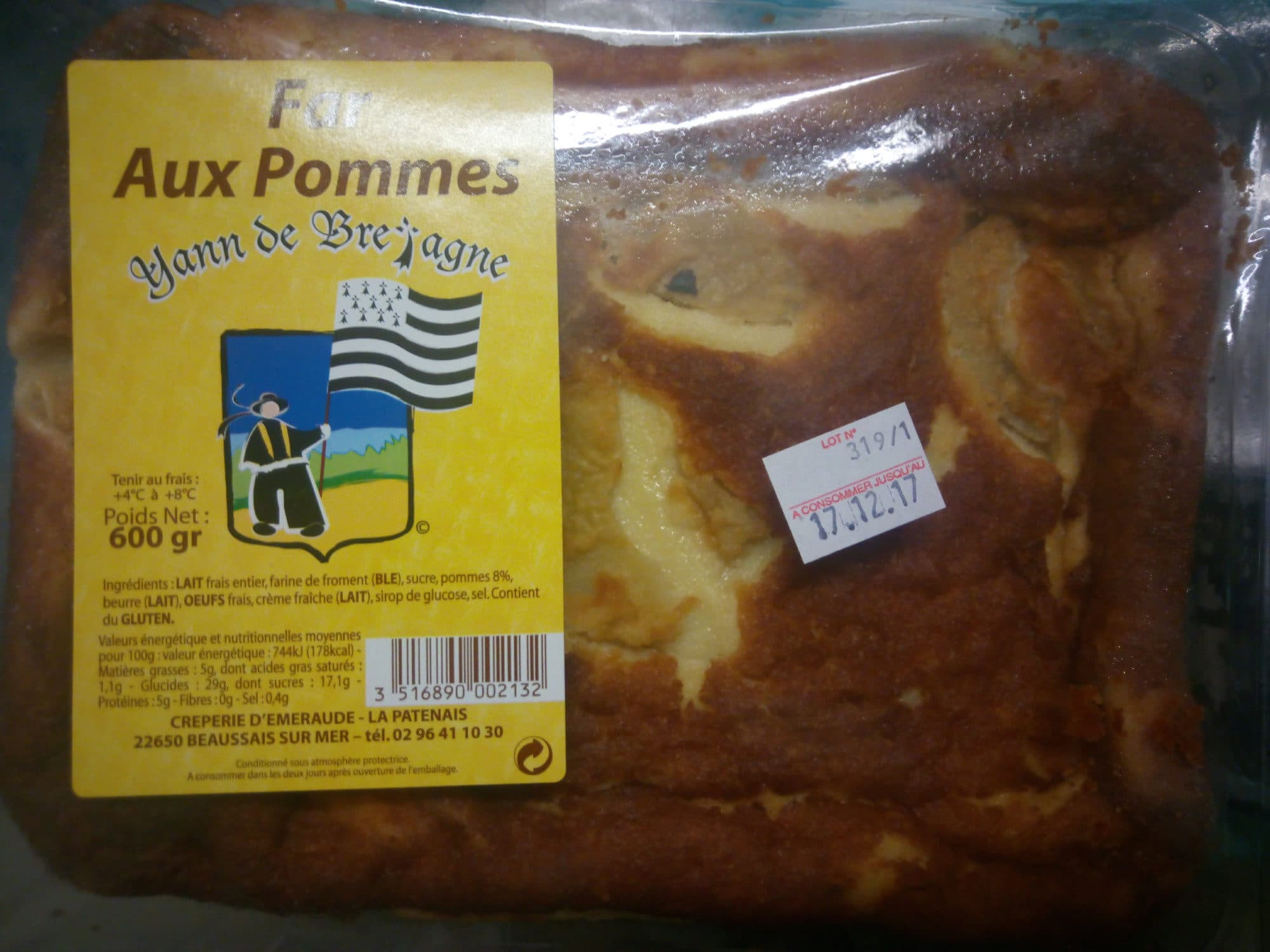 Yann de Bretagne Far aux Pommes packshot