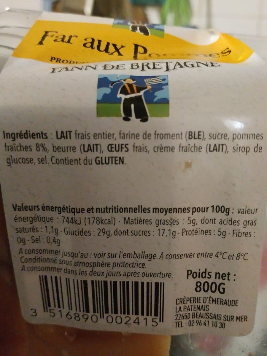 Yann de Bretagne Far aux pommes packshot