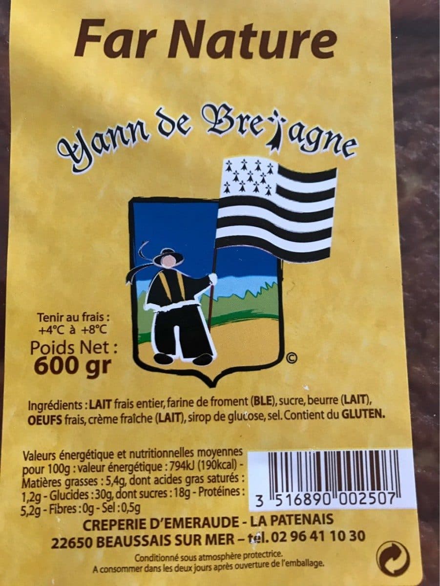 Crêperie d'Émeraude Far Nature packshot
