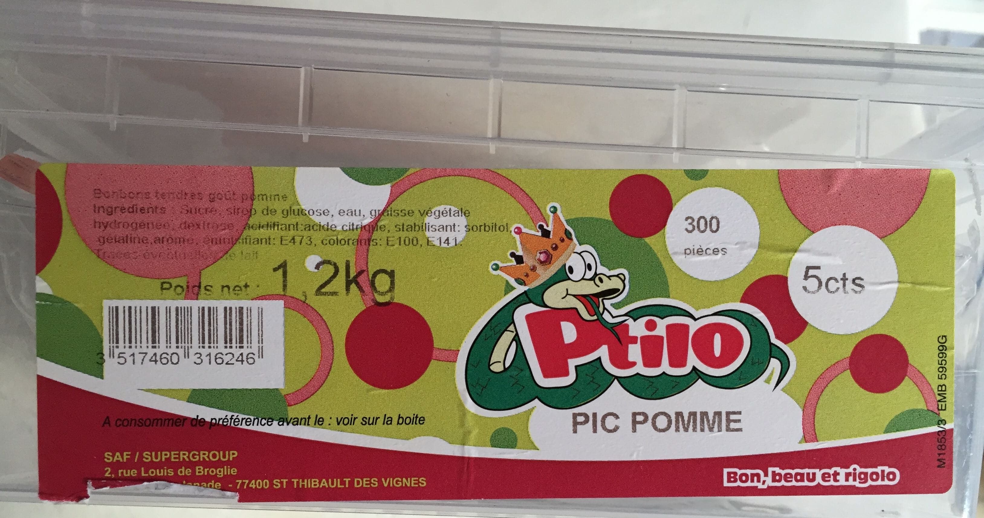 Ptilo Pic Pomme packshot