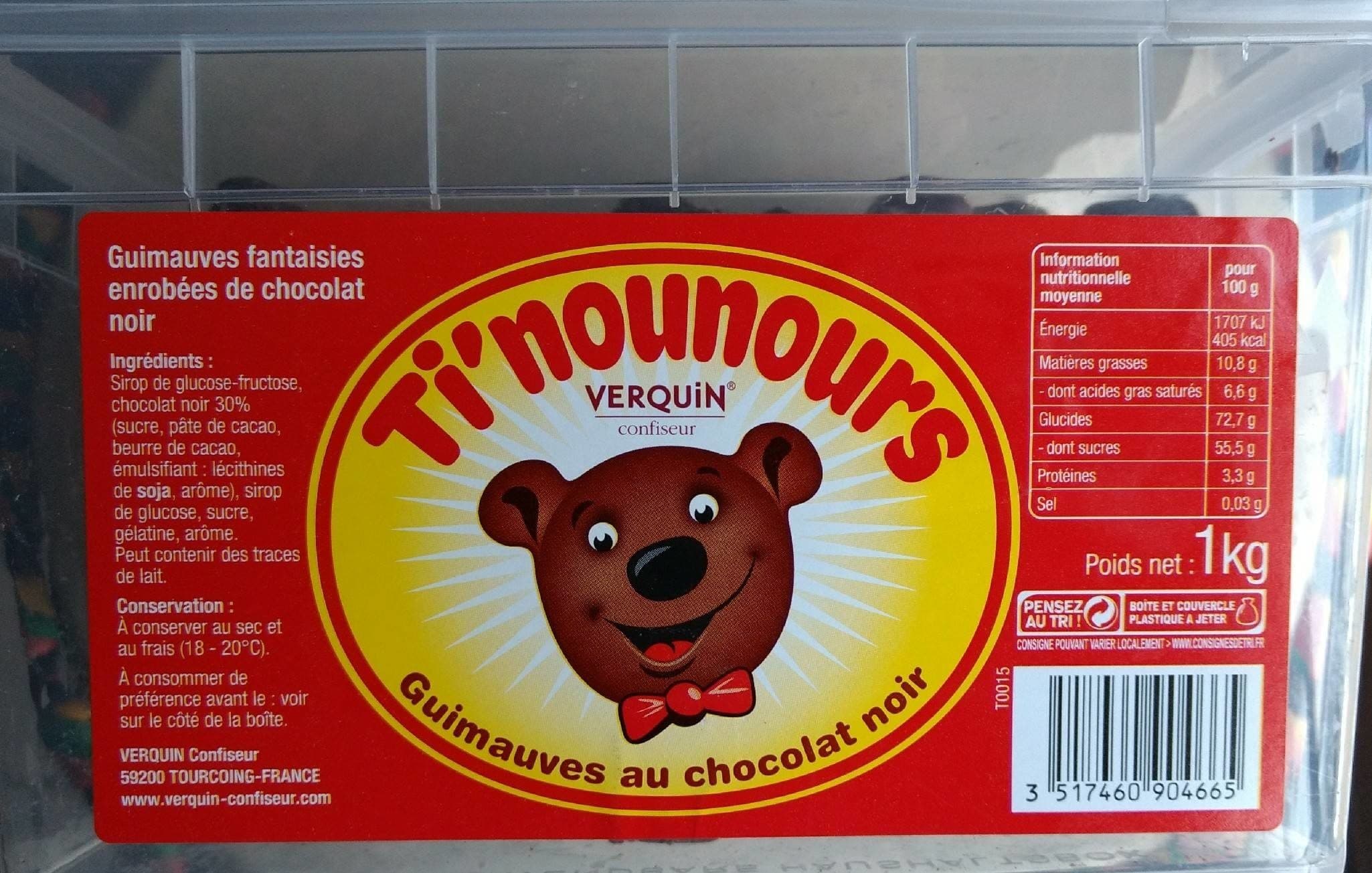 Verquin Ti'nounours packshot