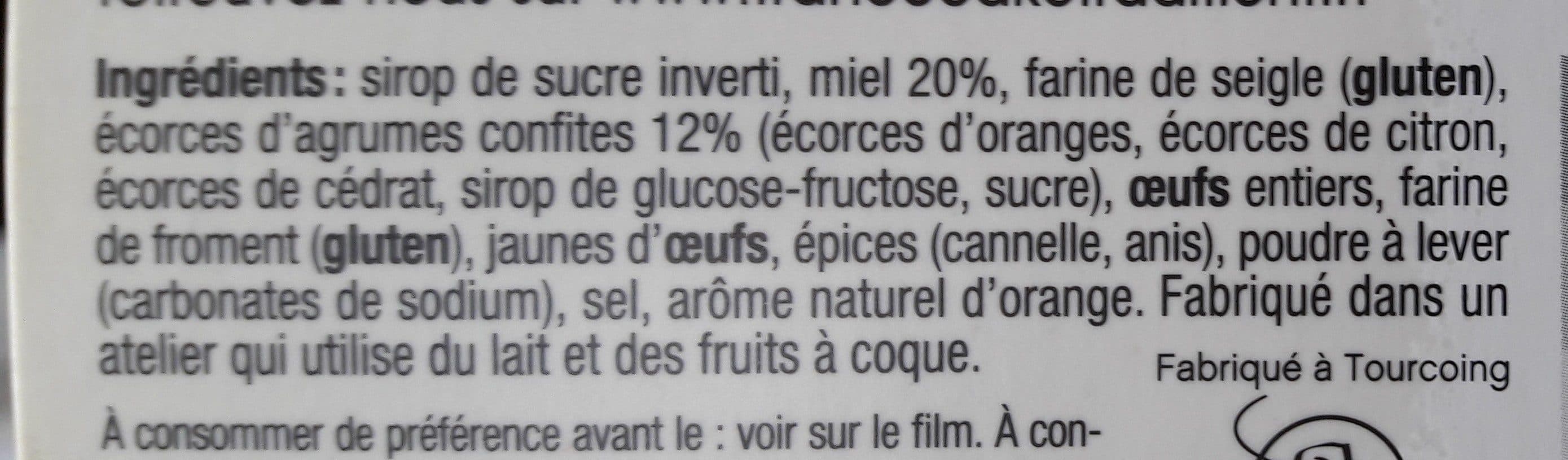 Open Food Facts Pain d'épices au miel et agrumes packshot