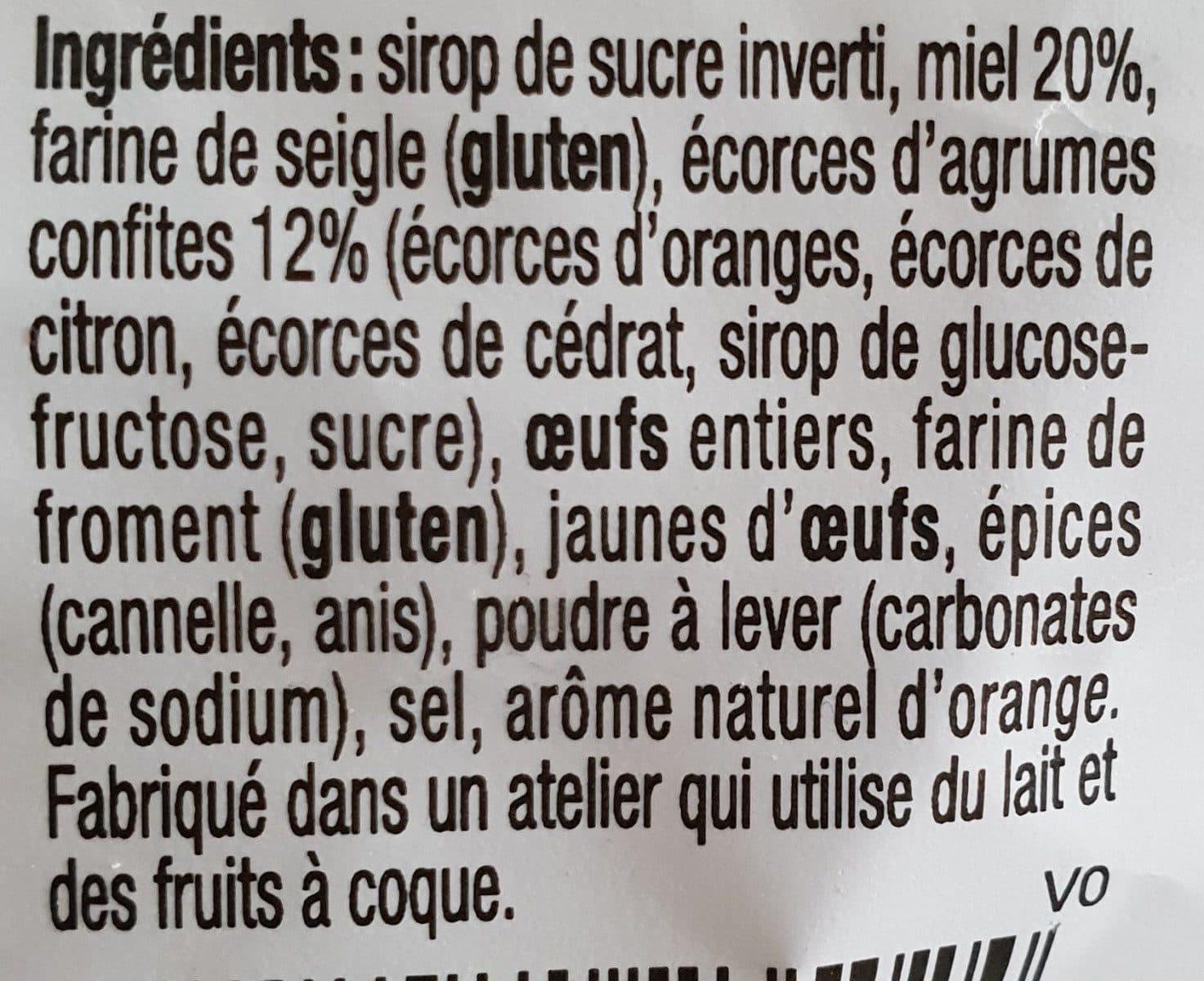 France cke tradition Pain d'épices au miel et aux agrumes packshot
