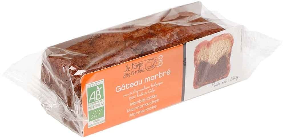 France cake tradition Gâteau marbré bio packshot