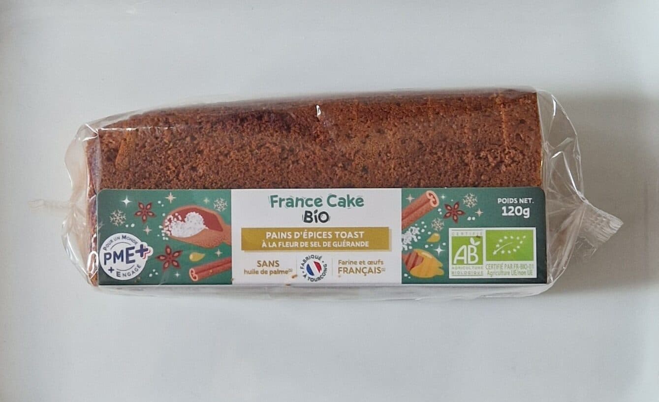 France cake bio Pain d'Epices Toast à la Fleur de Sel de Guérande packshot