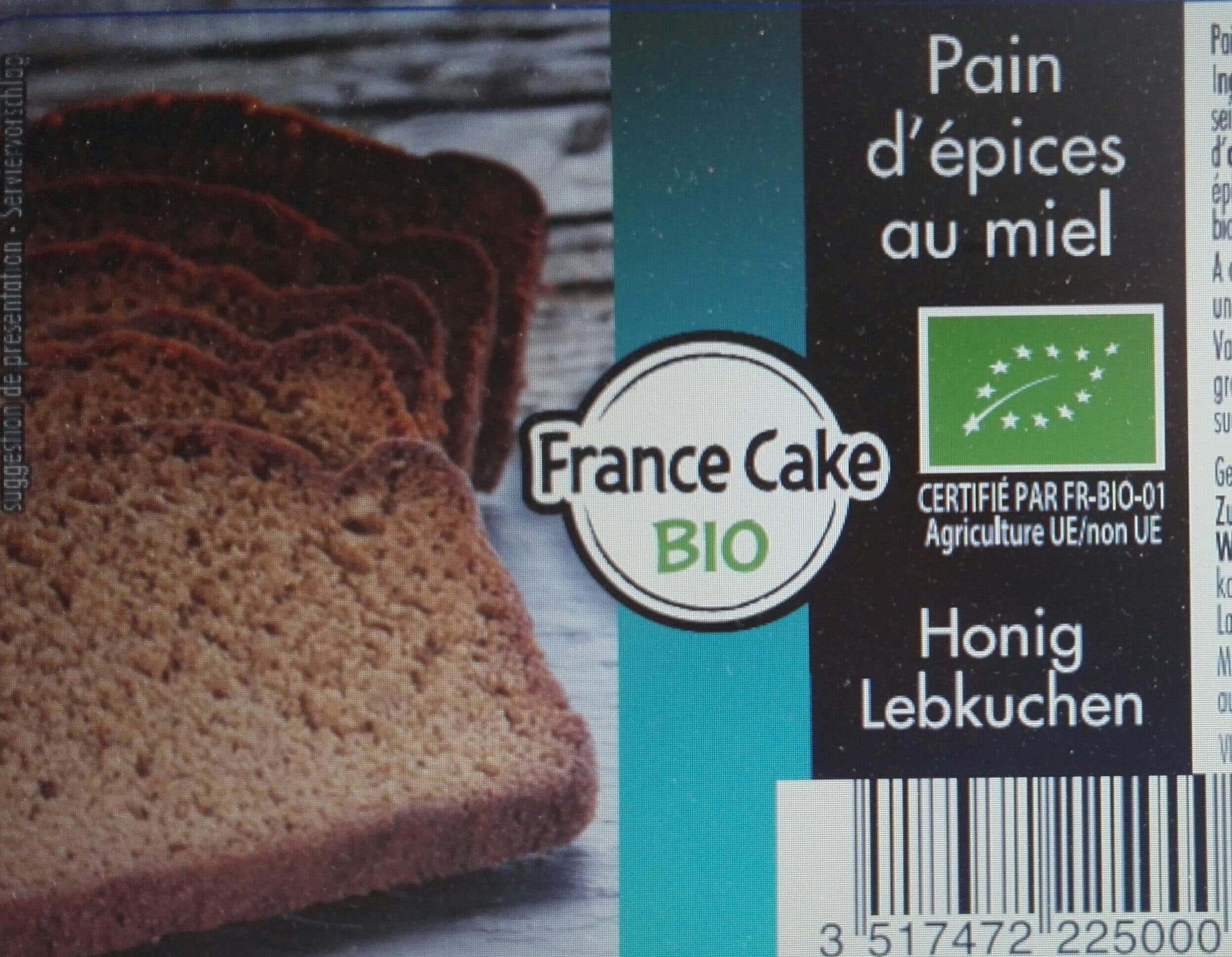 Open Food Facts Pain d'épices bio au miel tranché packshot
