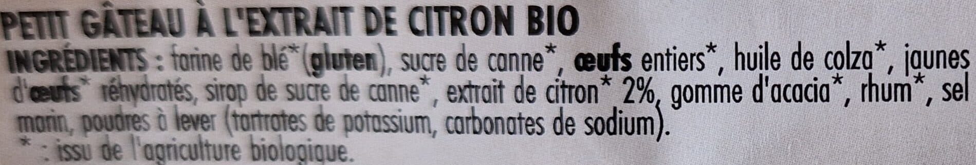 France Cake BIO Mon p'tit gâteau Citron packshot
