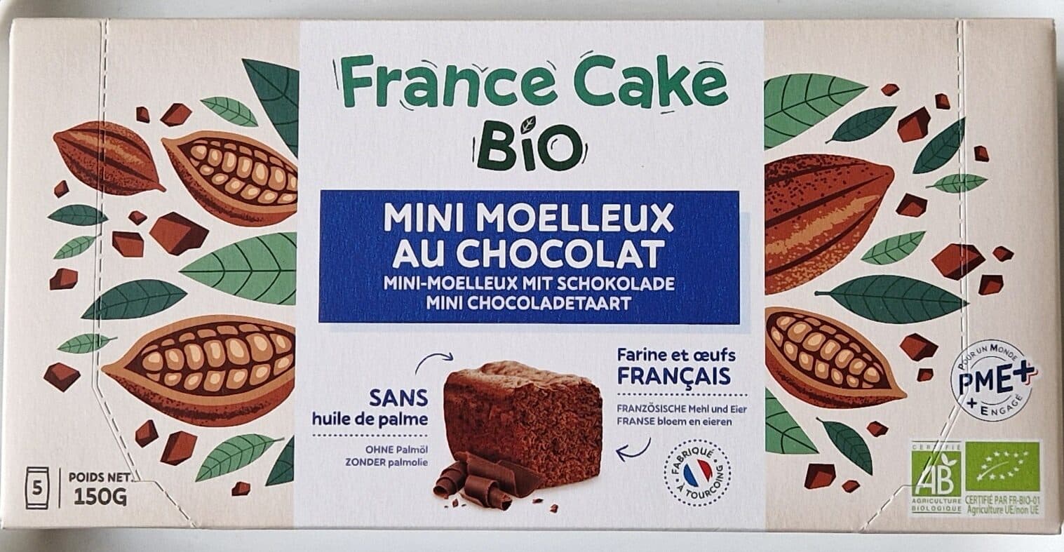 France cake bio Mini Moelleux au Chocolat packshot
