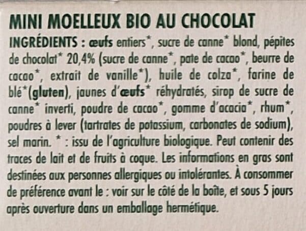 France cake bio Mini Moelleux au Chocolat packshot