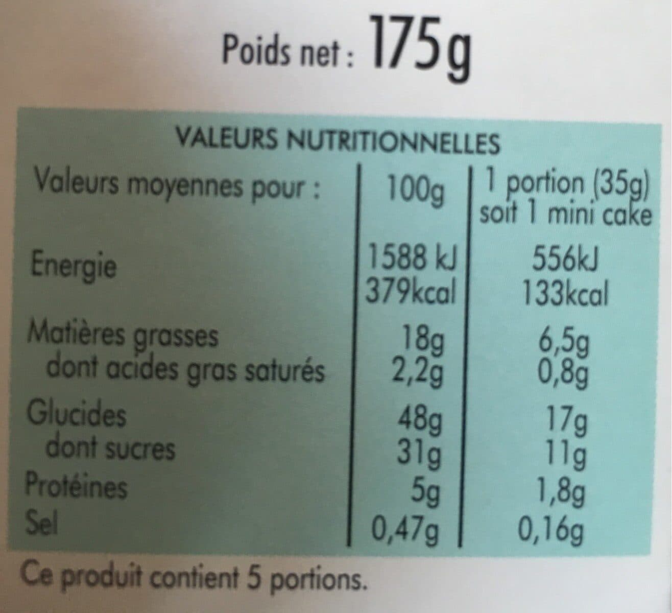France cake bio Mini cakes fraise packshot