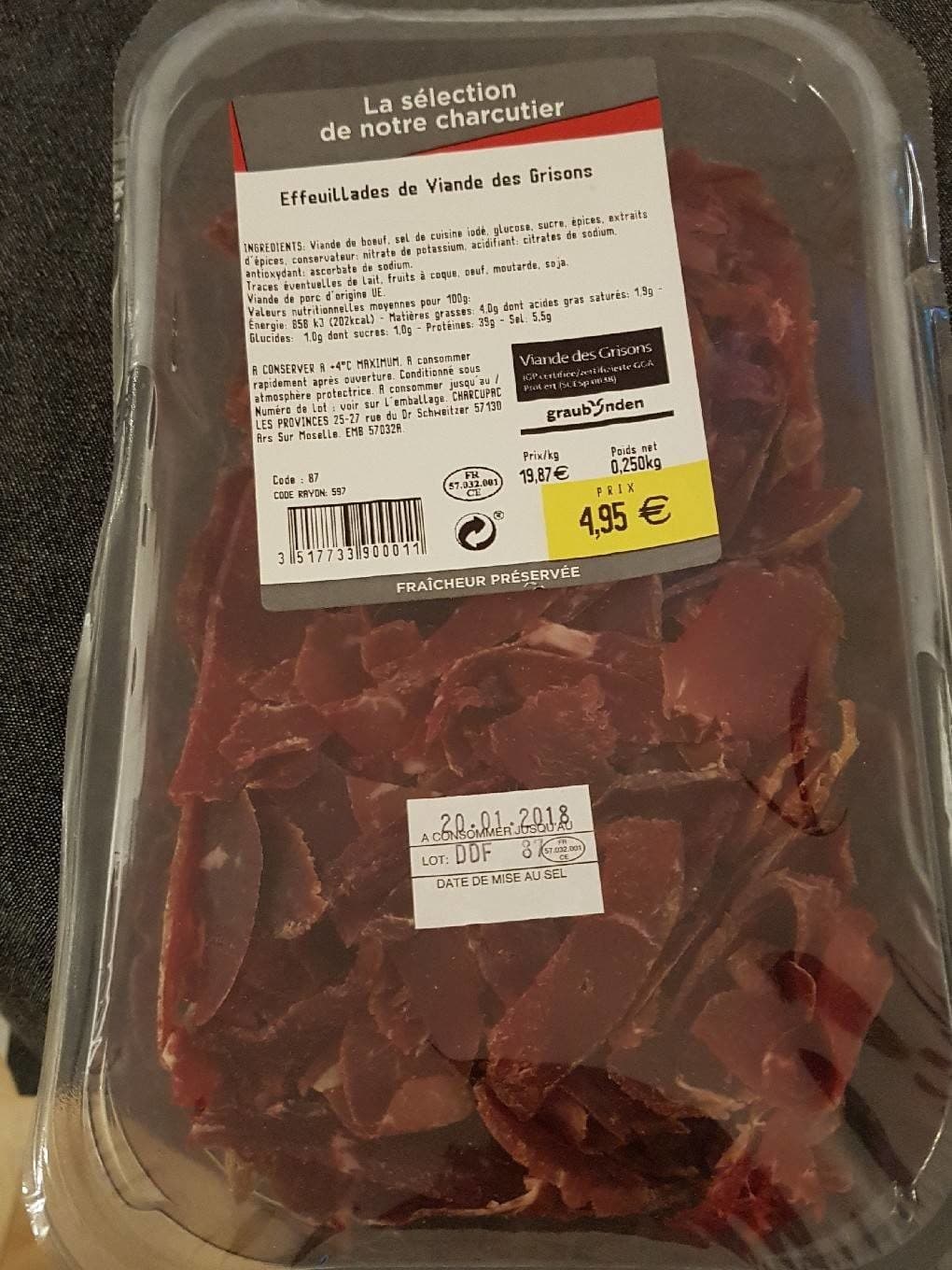 Simply Effeuillades de viande des grisons packshot