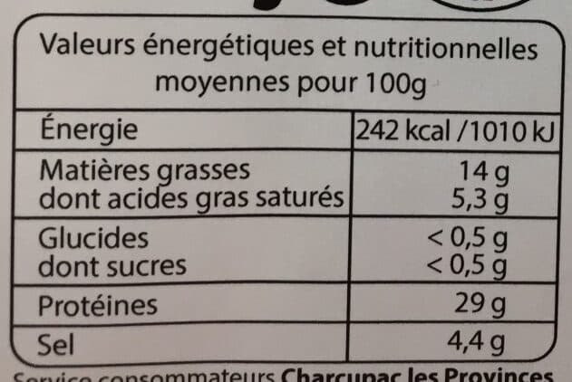 Charcupac Chiffonnade de jambon de Bayonne packshot
