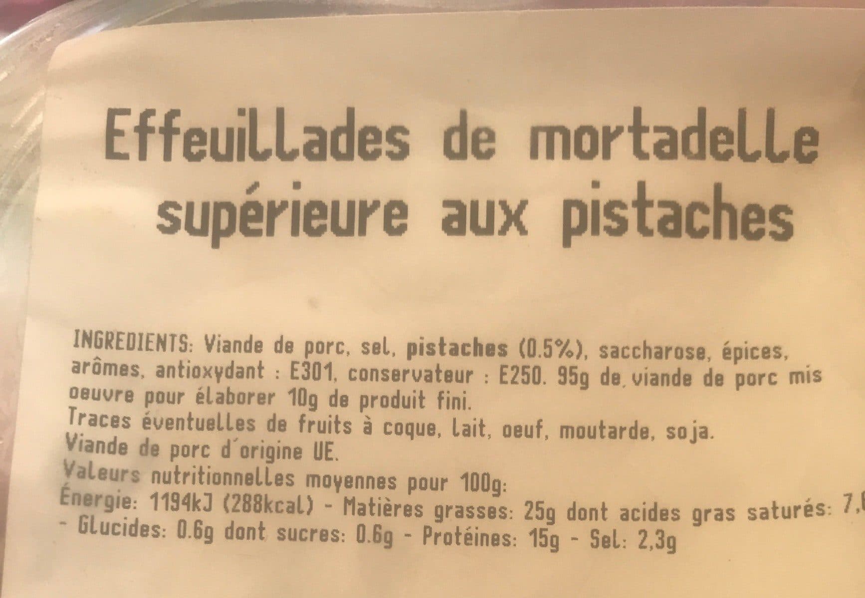 Open Food Facts effeuillafes de mortadelle packshot