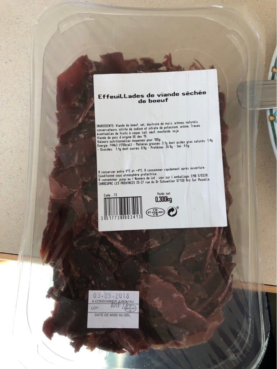 Charcupac Effeuillades de viande sechee de boeuf packshot