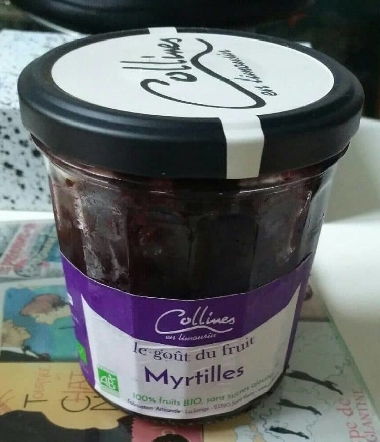 Collines en Limousin Le goût du fruit Myrtille packshot