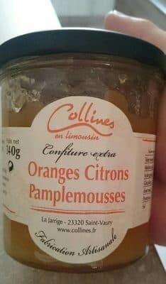 Collines en Limousin Confiture Orange citron pamplemousse packshot