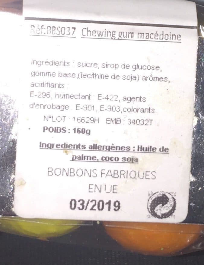 Bon&Best Chewing gum Fruits assortis packshot