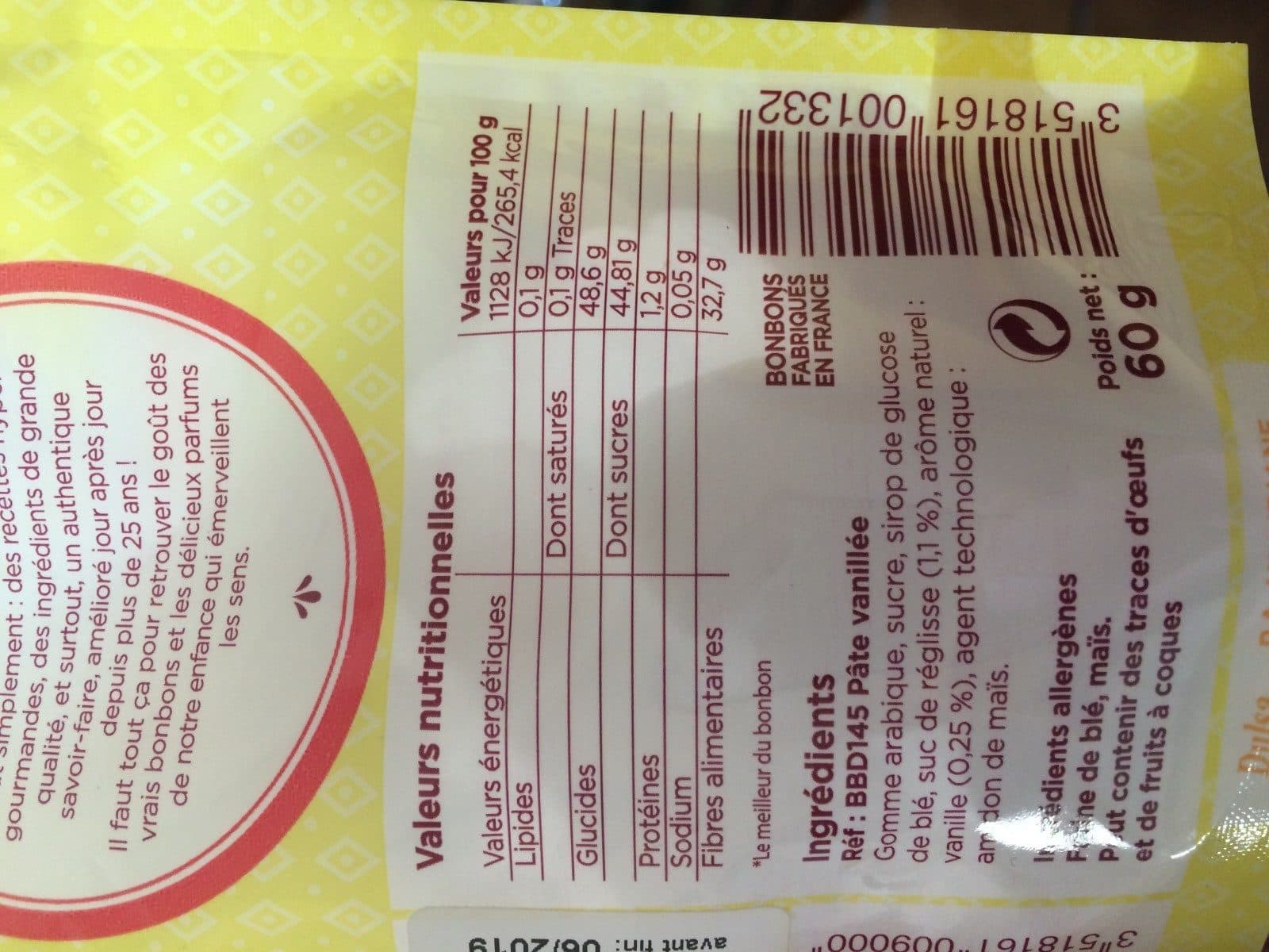 Bonbest Pâte vanillée packshot
