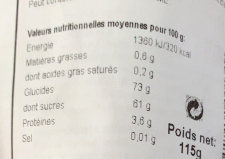Open Food Facts Tapis de réglisse packshot